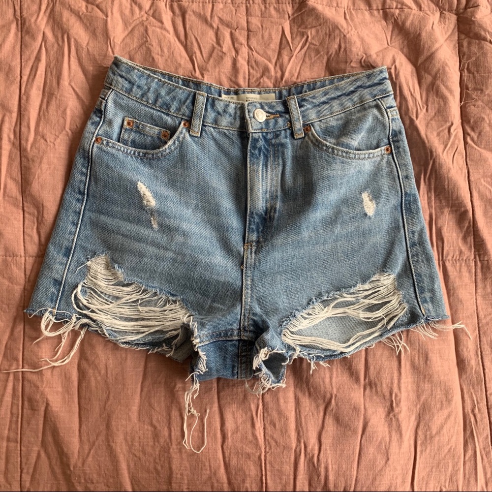 Topshop Moto Mom Short